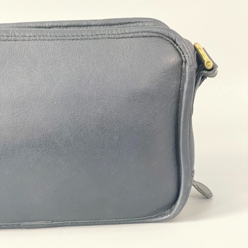 Vintage Coach Multi compartment Zip | #9974 | Navy - Picture 7 of 16